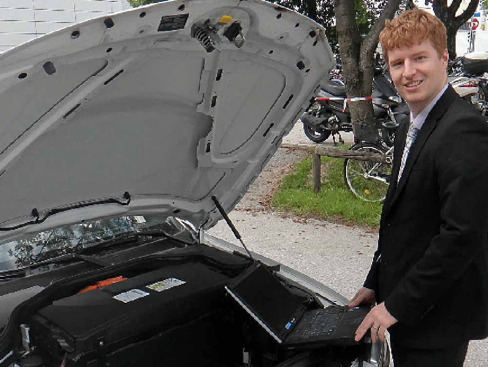 Kelly Ensbey studied at BMW in Munich while completing his masters degree in engineering.